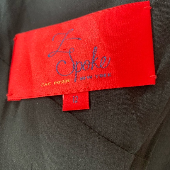 Z Spoke by Zac Posen Black Skater Sunburst Seam Cocktail Dress. Size 12. EUC - Picture 2 of 13